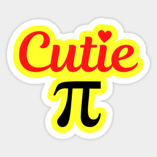 Cutie Pi Sticker